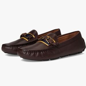 POLO RALPH LAUREN Men's Anders Leather Driver Driving Style Loafer Brown Sz 8.5